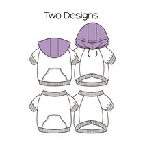 코코앤 디자인 강아지옷 패턴 도안 도면 옷본, A10.라그란 후드 크롭티