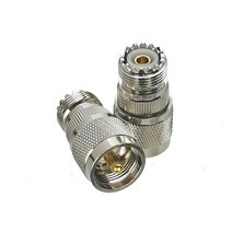 어댑터 커넥터 1개 UHF PL259 SO239-UHF/N 수 플러그 암 잭 스트레이트 직각 플랜지 T 유형 RF 동축, 05 Type 5 -1개