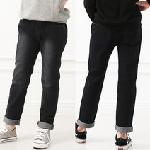 [제이키드주니어]데일리 일자 청바지_블랙 주니어바지 주니어의류