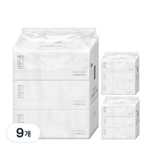 정석대로 뽑아쓰는 3겹 키친타올 무형광 주방 키친타월, 100매, 9개
