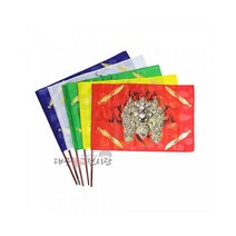 치우천황 오방기 (소/중/대) 구름단 신점 깃발 무구 무당 굿 법당 무속용품 불교용품, 소