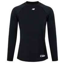 스포츠_ 뉴발란스 NBD4CB1011 BLACK 라운드넥 언더셔츠 (블랙)