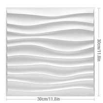 집 벽 혁신 기하학 3d 벽 패널 비 자체 접착 3d 벽 스티커 아트 세라믹 타일 벽지 룸 욕실 천장, 매트 화이트 - 1개, c
