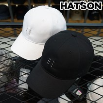 [햇츠온]J0HT204 HATSON 브랜드 남자 여자 심플 피어싱 스트랩 언스트럭쳐 소프트 볼캡 야구 모자 AD
