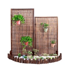 나무 원목 우드 휀스 홴스 울타리 가림막 난간 옥상, 조밀한 격자 메쉬 90×150cm