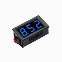 디지털 전압계 DC 4.5V 30V 전압 패널 미터 6V 12V Electromobile 바이크 오토바이 자동차에 대 한 빨간색/파란색/녹색, 03 Blue_02 0-100V Three Wire