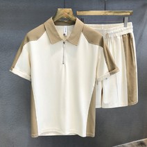 남성 봄 여름 캐주얼 운동 상하의 세트 쿨 원단 런닝복 러닝 마실 반팔 반바지헬스 트레이닝복