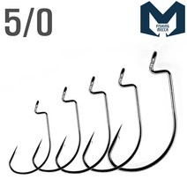 루플라 피싱메카 하이브 와이드갭 옵셋훅 흑니켈 배스바늘 웜훅 민물바늘 루어바늘