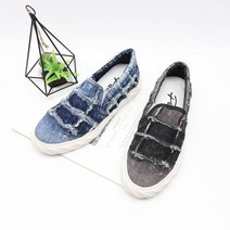 아이슈즈 [아이슈즈] 여자 데님 빈티지 슬립온 운동화 81242