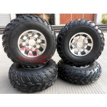 마카롱 ATV 4륜 오토바이 사발이 10인치 타이어 Big Bull 23X7-10 22X10-10인치 오프로드 진공 타이어 알루미늄 휠 세트