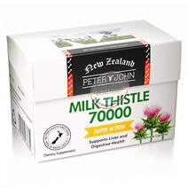 뉴질랜드 피터앤존 밀크씨슬 70000mg 60정, 1개