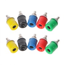 10 개 PCS 5 컬러 4mm 암 바나나 플러그 소켓 커넥터 바인딩 포스트 오디오 종료, Other
