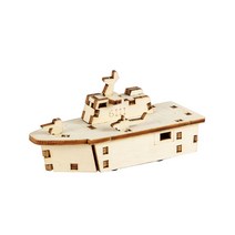 퍼즐피플 3D 영공방 배/비행기/자동차 입체퍼즐모형, 3D목재 달려라 독도함, 1Ea