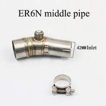 오토바이 배기 머플러 중간 연결 튜브 어댑터 파이프 가와사키 닌자 250 300 ninja300 ER6N R25/R3 Z250/Z3