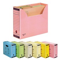 코팅 종이 문서 보존 상자 지류 정리함 분홍색 5개 송장 보관함 이면지함 영수증 서류 분류함 문서함 A4 용지함 스탠드 파일 박스 보관 꽂이 용지 트레이 수납장 정부 화일 정리대