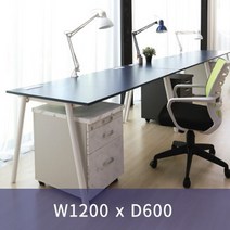 한성 토파스 수입 슈팅책상 1200 가림판무 D600 블랙다리 사무실 사무용책상, 마블