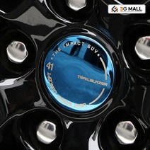 [3G MALL] 쉐보레 트레일 블레이저 알루미늄 휠캡 휠커버 로고 엠블럼 엠블렘 튜닝 차량용품, [선택] D타입_블루(4P)