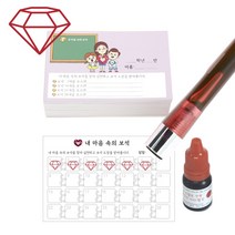 [슈퍼쌤]내 마음속의 보석 칭찬쿠폰 FullSet X 이네쌤, 보석쿠폰100매_민트, 잉크:핑크
