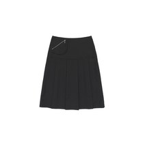 SCULPTOR Tidy Pleats Midi Skirt Black YE