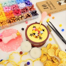 실링 왁스 세트 스탬프 인장 씰링 다꾸 DIY 청첩장꾸미기, 고정틀 - 동그라미