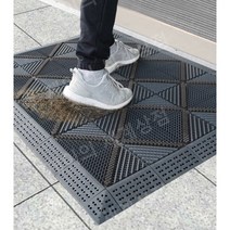야업소용 바닥 매트 출입구 출입문 흙 먼지 털기, 120cmx150cm, 그레이