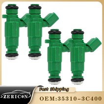 35310-3C400 연료 인젝터 노즐 4 개 현대 산타페 3.5L 2010-2012 기아 소렌토 세도나 V6