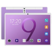 10인치 태블릿 IPS HD 와이파이 싼태블릿 가벼운 고성은 인강용 태블릿 pc 128g, 01. 자주색