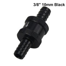 자동차연료펌프 6 사이즈 4MM 6MM 8MM 10MM 12MM 16MM 비 리턴 편도 연료 체크 밸브 알루미늄 합금 가솔린 디젤 PQYFCV, 10mm Black