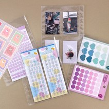 워너디스 A5 6공 스티커 바인더 리필 속지 (5종) 03. 4포켓 속지 10매, 1개
