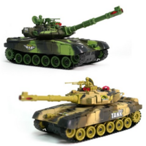 워탱크 RC카 배틀 무선조정 서바이벌 대전 9993 9995 장난감 어린이 아동 유아 교구 게임, 녹색-9993_중형(33cm)