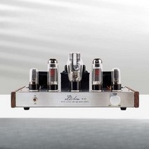 Oldchen EL34 진공관 앰프 블루투스 오디오 인티 파워 엠프 스피커 220v, 리틀 블랙.