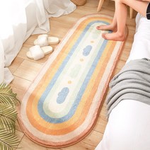 현대 가정용 양모 침실 긴 카펫 매트 간단한 거실 소파 미끄럼 방지 매트 룸 침대 옆 담요