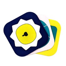 비비드 사각 냄비받침 식탁매트 미끄럼방지 PVC