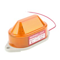 GHSHOP 산업 감시 수송 공장 작업장을위한 12V 스트로보 스코프 경고등 신호 비콘 황색 Perfert, 50x110mm, 옐로우
