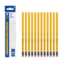 스테들러 134 연필 HB 12p, 옐로우, 2개