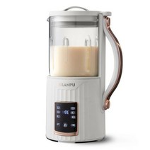 콩물믹서기 소형 미니 두유제조기 두유기 메이커, 800ml White_AU
