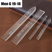 가죽공방 가죽공예도안 가죽공방 서류가방 가죽필통만들기 가죽프레스기 도안 DIY 가죽 지갑 크래프트 종이 패턴 여성공예 도구 투명 아크릴 시계 스트랩 템플릿 홈 diy 45, 남자-g19-18-1set