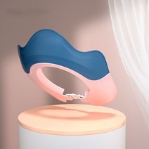 아기 머리 세척 유물 샴푸 캡 커버 아기 아이 방수 모자 귀 목욕 샤워 캡 어린 소녀 샤워, 하늘색
