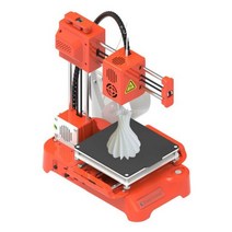 EasyThreed K7 저녁 식사 미니 데스크탑 소형 3D 프린터 101010cm 가열 침대 없음 TF 카드로 원 키 인쇄 3d Printe 기계 선물, 협동사, 오렌지 화이트, k7 orange+EU