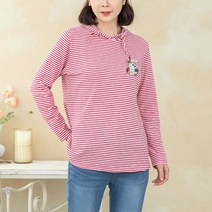 [디얼마미] 쿨단가라 후드 티셔츠 미시옷 빅사이즈 엄마옷 중년 여성 마담