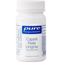 Pure Encapsulations 순수 캡슐화 - 모발 피부 및 손톱 - 비타민 C 구리 및 Q10-30 캡슐, 1개