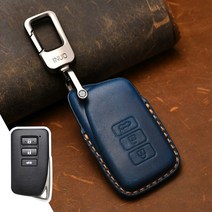 레트로 가죽 자동차 원격 키 케이스 커버 렉서스 NX GS RX IS ES GX LX RC 200 250 350 LS 450H 300H 체인, 04 3 Btn Blue Key  B