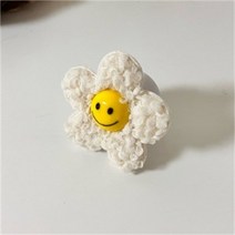 셀러허브_여성 명랑 스마일 꽃 폰 홀더 (S9634376)