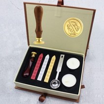 양초 도장 스탬프 장식 실링왁스 장식 스푼 인장 청첩장 손편지 다이어리 찍기 스탬프 세트, ThankYou