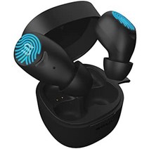 충전 케이스가 포함된 soul s-track 무선 이어버드 - 방수 스포츠 이어버드 + 7시간 충전 시간 - 매우 가벼운 무선 인이어 헤드폰 - 이어버드 무선 블루투스 - 펄, 메탈릭 블랙