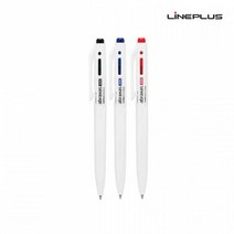 라인플러스 유성펜 abraxas 아브락사스 305 0.5mm 볼펜 저중심설계 초저점도 abraxas 라인플러스 노크식, 적색