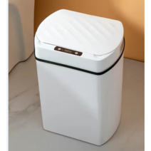 스마트 원터치 자동 센서 휴지통 13L 15L (밧데리 교체형), 화이트15L, 1개