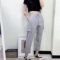 쿨링 아이스 스판만땅 카고 밴딩조거팬츠