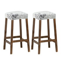 홈데코 실내 인테리어 의자 커버 천갈이 광장 의자 의자 커버 다이닝 룸에 대 한 탄성 좌석 Slipcover 가정용 사무실 바 주방 테이블 높은 의자 수호자, 02 S2