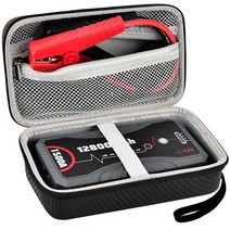 ANKHOH NEXPOW 자동차 점프 스타터와 호환 휴대용 케이스 1500A 피크 12800mAh 배터리 스타터 Q10S 보관 박스 홀더 충전기용(가방만 해당) [미국 직배송], Black outside grey inside